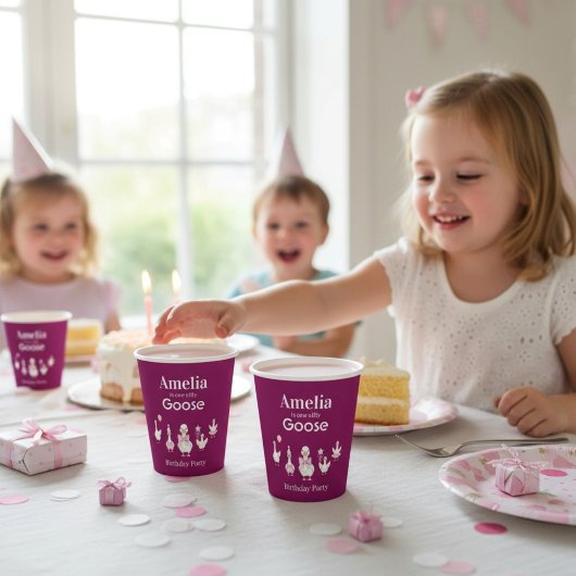 Süße Gans Geburtstags-Party-Papierbecher Pappbecher