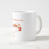 Süße Gans mit Geschenk Weihnachts-Kaffeetasse Jumbo-Tasse (Vorderseite Rechts)