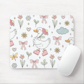 Süße Gans Mousepad (Mit Mouse)