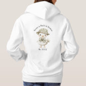 Süße Gans personalisierte Lehrer Hoodie (Rückseite)