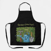 Süße Garten-Crew Spaß! Cartoon-Gartengeräte Schürze (Vorderseite)