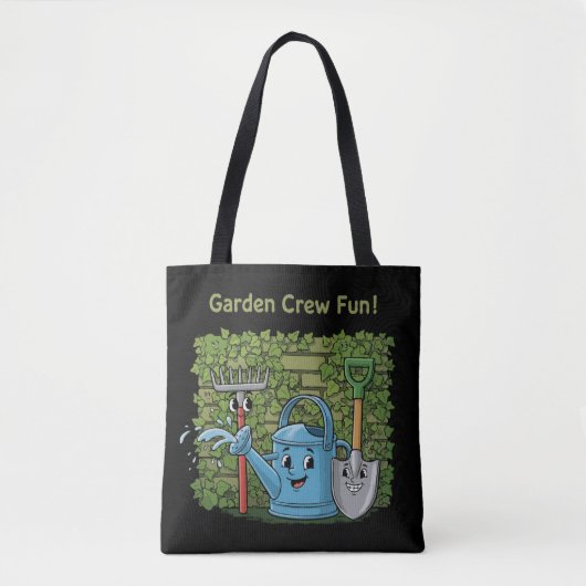 Süße Garten-Crew Spaß! Cartoon-Gartengeräte Tasche (Vorderseite)
