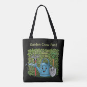 Süße Garten-Crew Spaß! Cartoon-Gartengeräte Tasche (Rückseite)