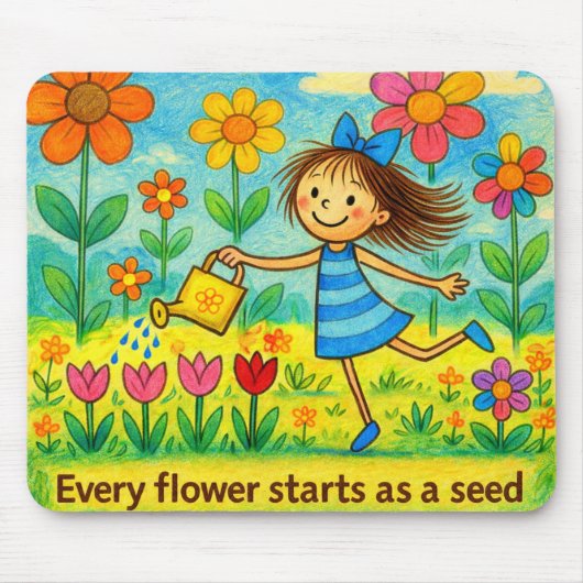 Süße Garten-Mausunterlage Mousepad (Vorne)