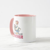 Süße Gartenarbeit Mütter Gans Wortkunst Tasse (Vorderseite Links)