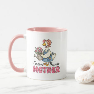 Süße Gartenarbeit Mütter Gans Wortkunst Tasse