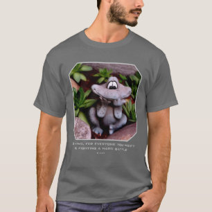 Süße Gartenfroschartigkeit Inspirierendes Zitat T-Shirt