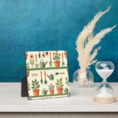Süße Gartengeräte Floralmuster Cozy Fotoplatte (InSitu)