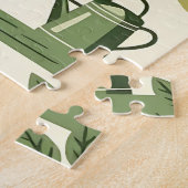 Süße Gartengeräte Floralmuster Cozy Puzzle (Seite)