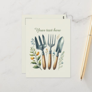 Süße Gartengestalter individuell anpassbar  Postkarte