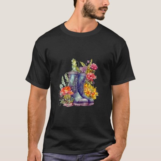 Süße Gartenstiefel T-Shirt (Vorderseite)