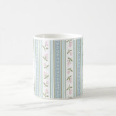 Süße Gartenstreifen-Blumen-Kaffeetasse Kaffeetasse (Mittel)