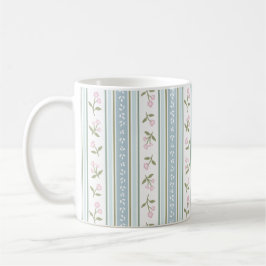 Süße Gartenstreifen-Blumen-Kaffeetasse Kaffeetasse