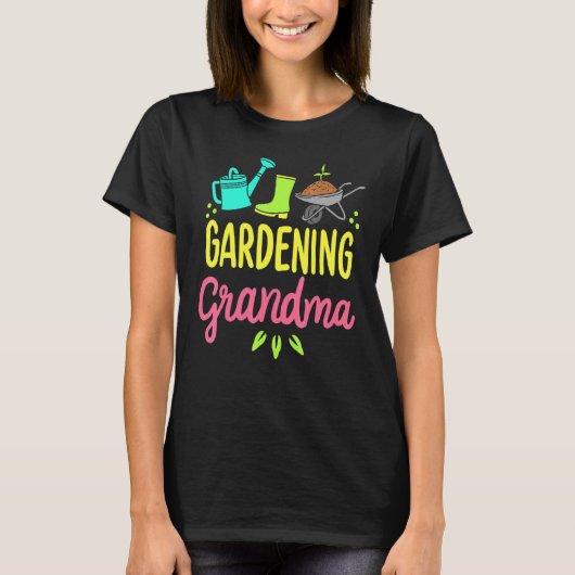 Süße Gärtner-Oma Gemüsegarten Gärtner T-Shirt (Vorderseite)