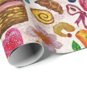Süße Gebäck Süßigkeiten Geschenkpapier (Rolleneckpunkt)