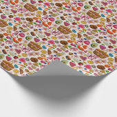 Süße Gebäck Süßigkeiten Geschenkpapier (Ecke)