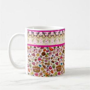 Süße Gebäck Süßigkeiten Kaffeetasse