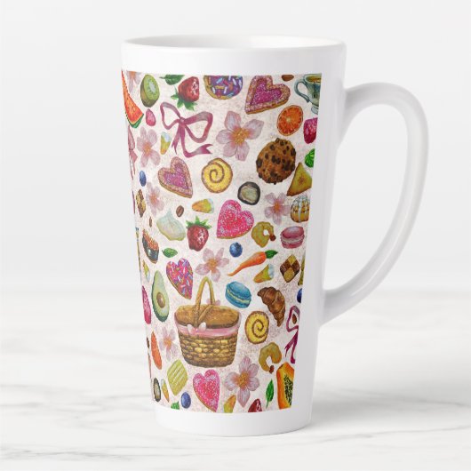 Süße Gebäck Süßigkeiten Milchtasse (Rechts)