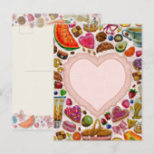 Süße Gebäck Süßigkeiten Postkarte (Vorne/Hinten)