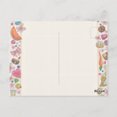 Süße Gebäck Süßigkeiten Postkarte (Rückseite)