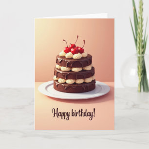 Süße Geburtstag-Ganache-Karte Karte