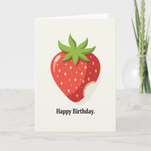 Süße Geburtstags-Beeren-Karte Karte