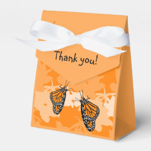 Süße Geburtstagsfeier Orange Monarch Falter Paar Geschenkschachtel