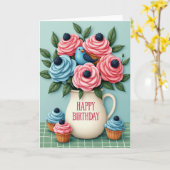 Süße Geburtstagskarte mit Frosted Bloom Karte (Gelbe Blume)