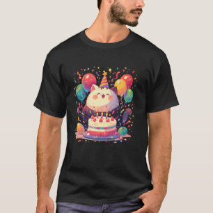 Süße Geburtstagstorte Party Glückliche dicke Gebur T-Shirt