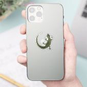 Süße Gecko-Illustration Aufkleber (Telefon)