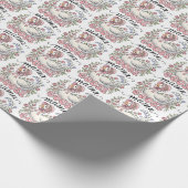 Süße geflieste Mama-Gans Muttertag Geschenkpapier (Ecke)
