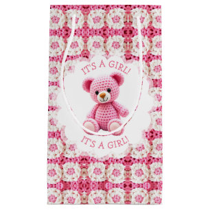Süße gehäkelt Teddybär Mädchen-Baby-Party Kleine Geschenktüte