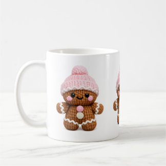 Süße gehäkelt Weihnachtsgebäck-Tassenfigur Kaffee Kaffeetasse