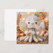 Süße gehäkeltete Oktopus Candy Land Ästhetik (Vorne/Hinten)