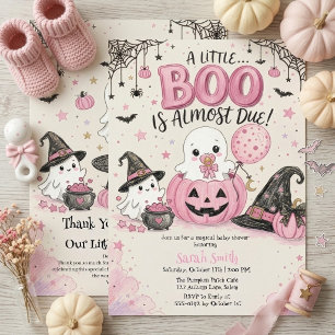 Süße Geist-Kürbis-Girl-Herbst-Baby-Party  Einladung