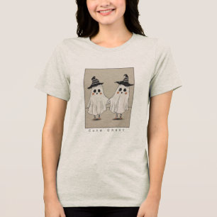 Süße Geister-Besten-T-Shirt Halloween-Paar-Shirt Tri-Blend Shirt