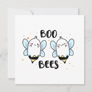 Süße Geister Boo Bienen - Lustiges Halloween auf w Einladung