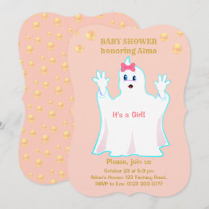 Süße Geister-Einladung zur Babyparty Einladung