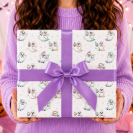 Süße Geister Fliege Hüte Halloween Geschenkpapier