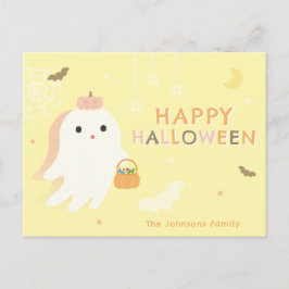 Süße Geister-Frohe-Halloween-Grußkarte Feiertagspostkarte