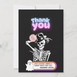 Süße Geister Halloween Dankeschön-Anhänger Dankeskarte