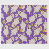 Süße Geister Halloween Geschenkpapier (Flach)