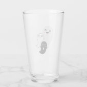 süße Geister Halloween kawaii Glas (Rückseite)