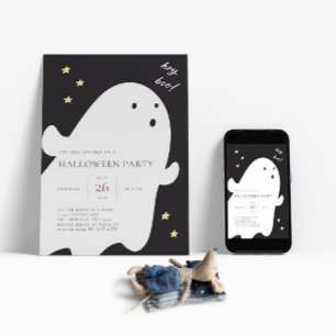 Süße Geister-Halloween-Party-Einladung Einladung