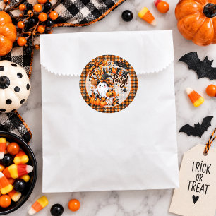 Süße Geister-Halloween-Party Runder Aufkleber
