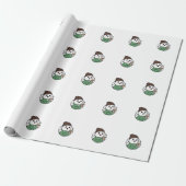 Süße Geister-Kaffeepapiertasse – Lustiger Cartoon- Geschenkpapier (Ungerollt)