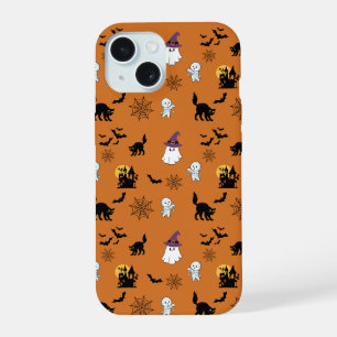 Süße Geister Katzen Fledermäuse Halloween iPhone 15 Hülle