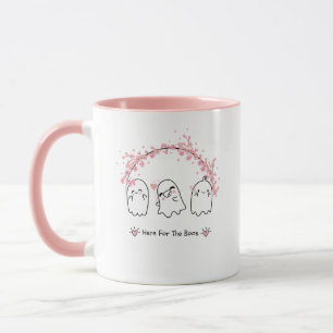 Süße Geister-Kirschblüten-Rosa-Halloween-Tasse Tasse