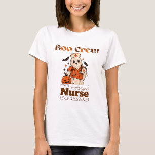 Süße Geister-Krankenschwester Boo Crew Halloween M T-Shirt