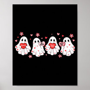 Süße Geister Liebe Herzen Valentinstag Frauen Teen Poster